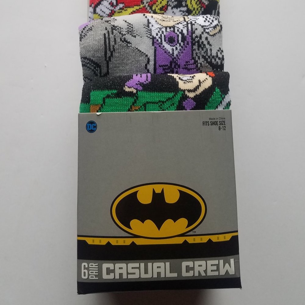 batman men casual crew socks with harley quinn
